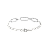 Paperclip Diamond Bracelet