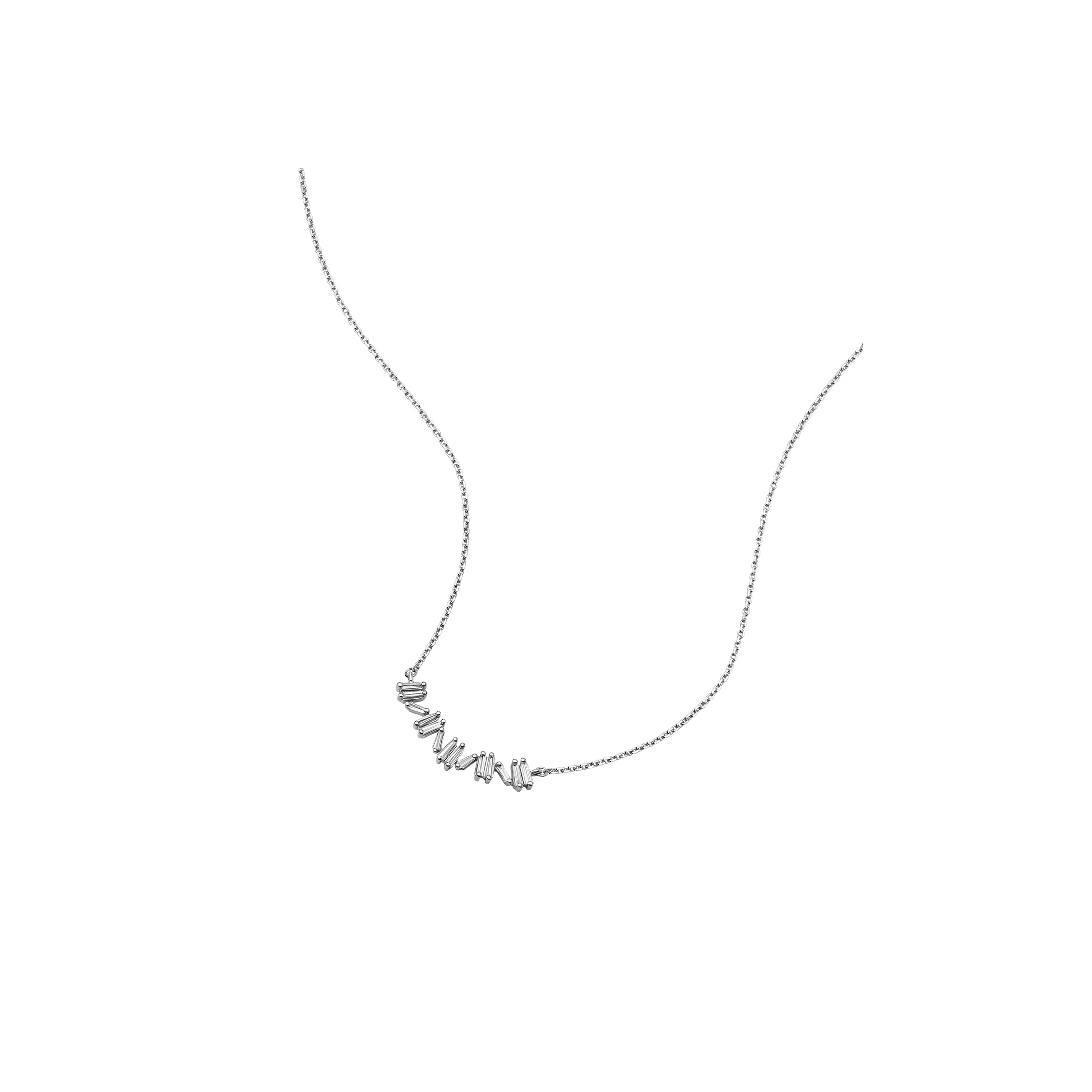 Baguette Diamond Necklace