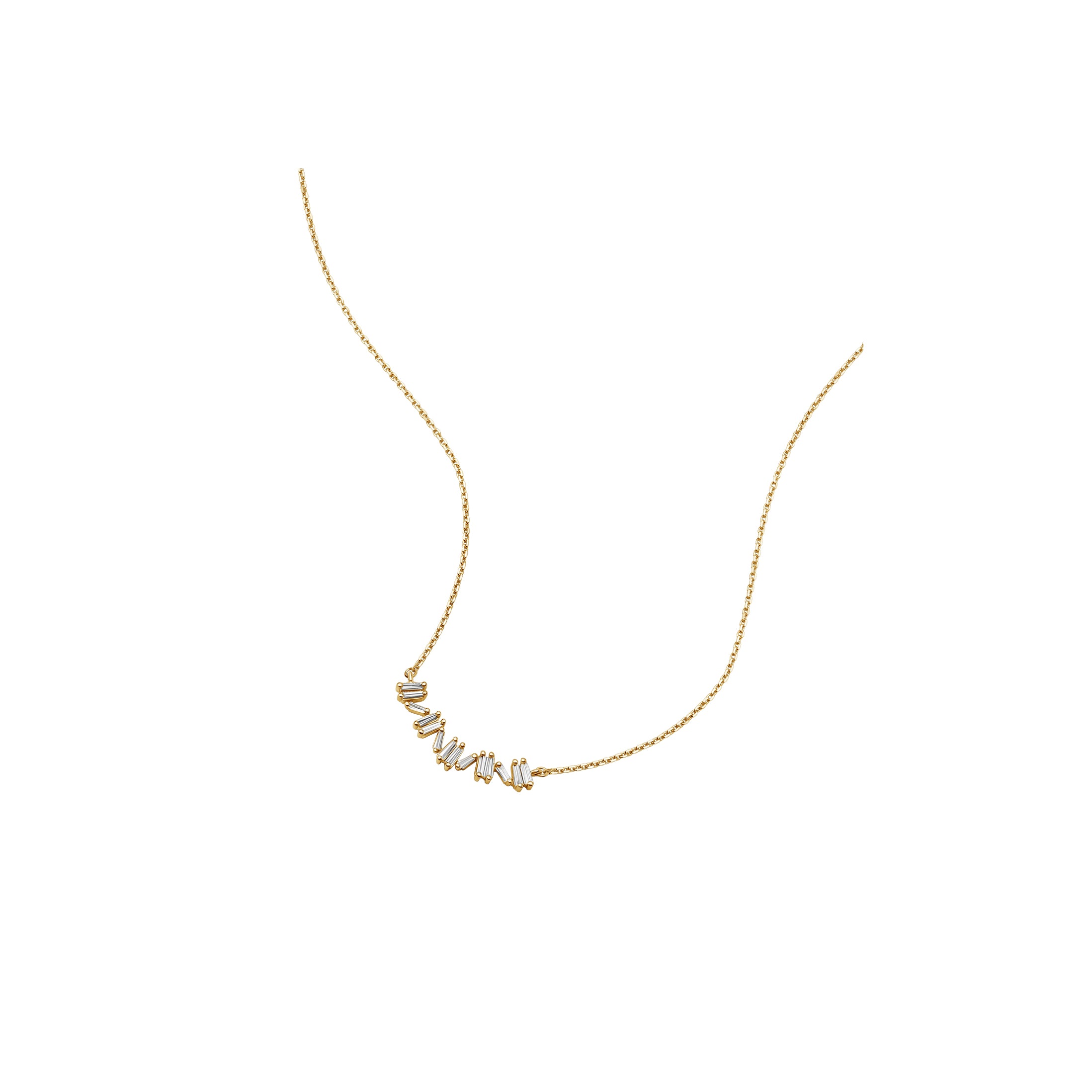 Baguette Diamond Necklace